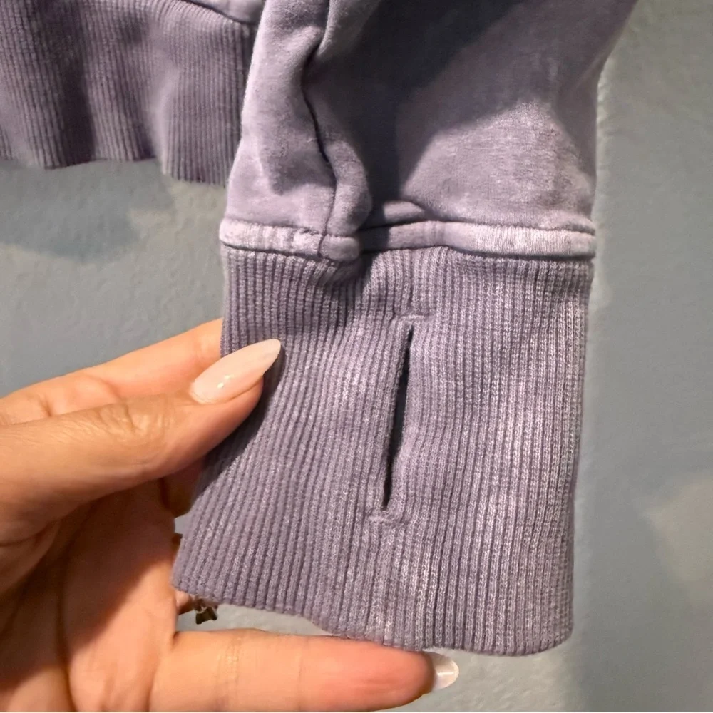 Lululemon Women’s Washed‎ Purple Quartz Scuba Hoodie Size 4